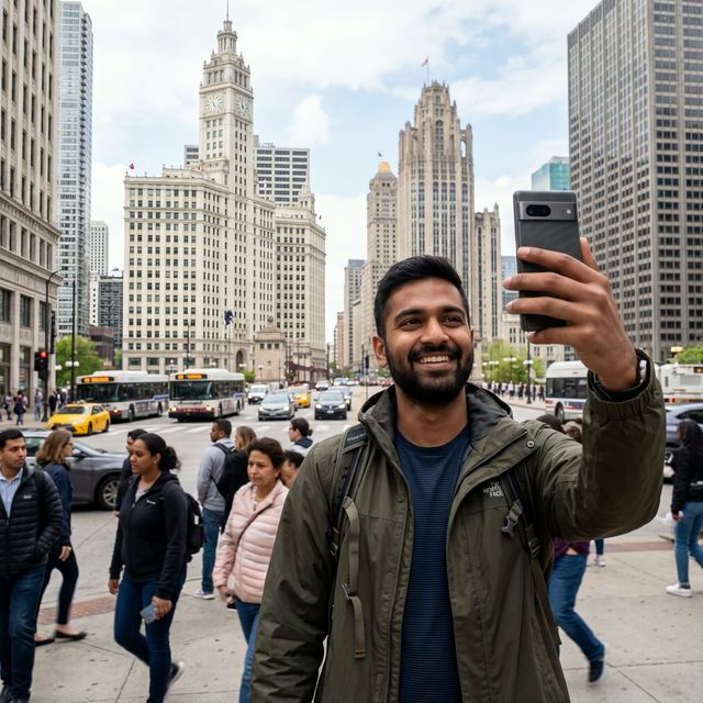 Indian traveler in the US